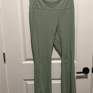Lululemon Green Flared Yoga Pants size:14